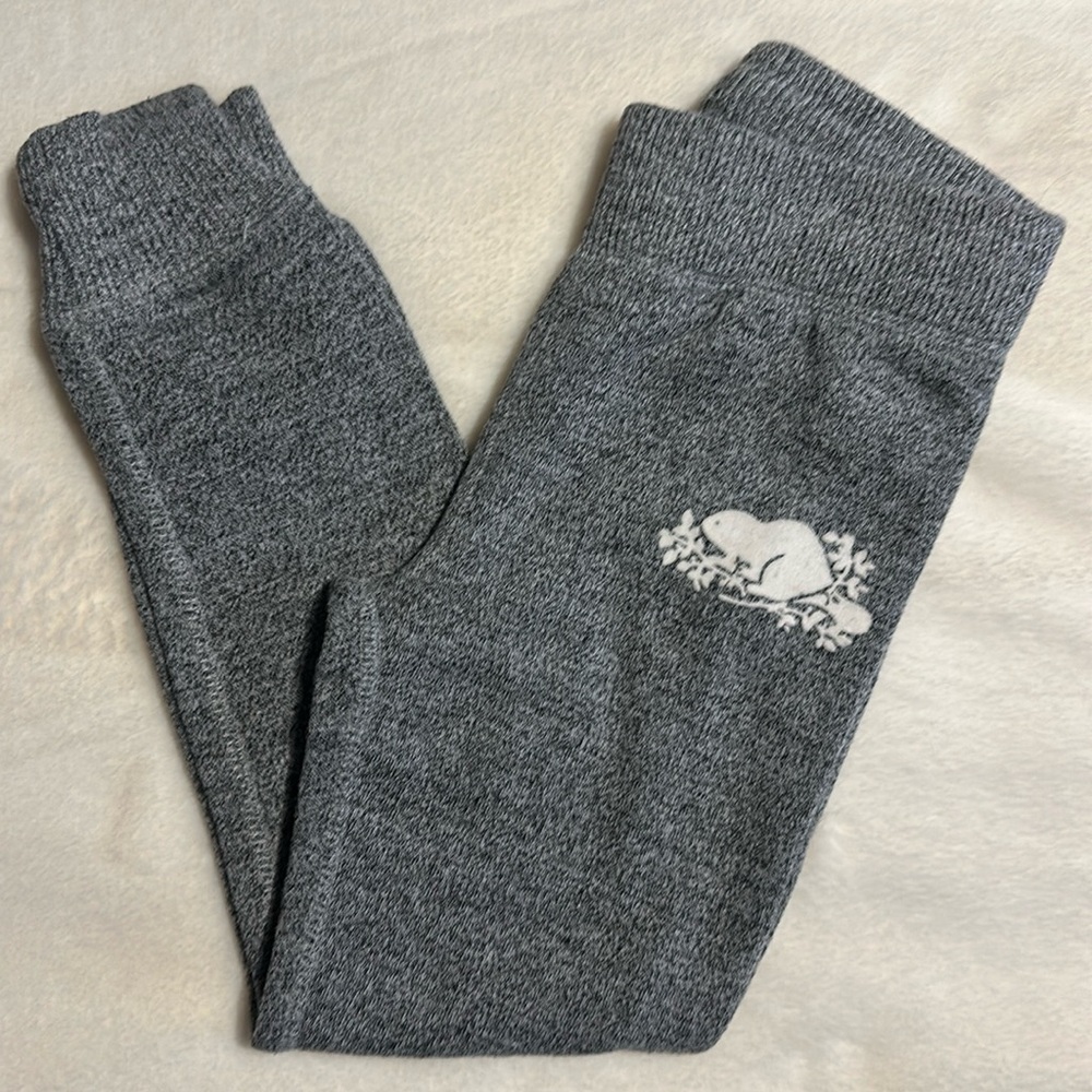 Roots Fleece Lined Leggings, Youth (6)